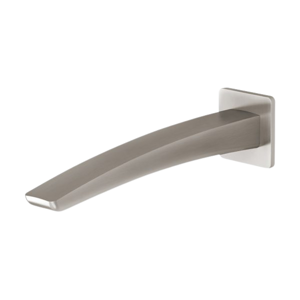 Phoenix Rush Wall Bath Outlet 230mm Brushed Nickel