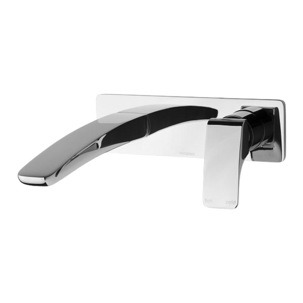 Phoenix Rush Wall Basin Mixer Set 180mm Chrome