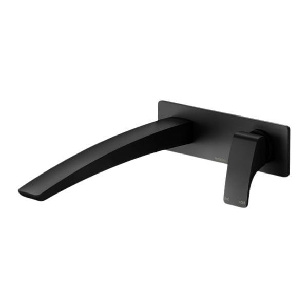 Phoenix Rush Wall Basin Mixer Set 230mm Matte Black