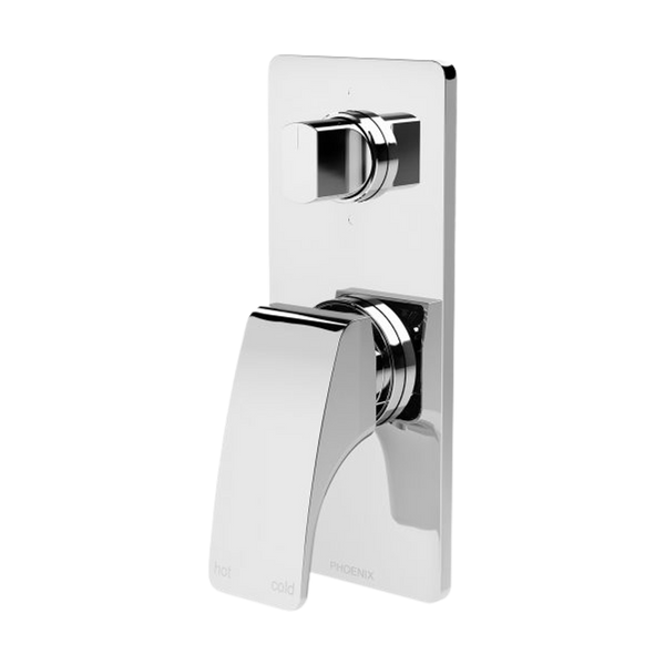 Phoenix Rush Shower / Bath Diverter Mixer Chrome