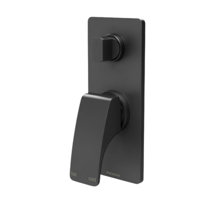 Phoenix Rush Shower / Bath Diverter Mixer Matte Black