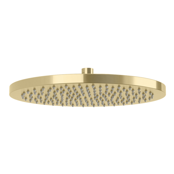 Phoenix Vivid Shower Rose 300mm Round Brushed Gold