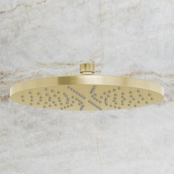 Phoenix Vivid Shower Rose 230mm Round Brushed Gold