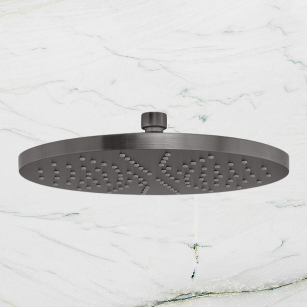 Phoenix Vivid Shower Rose 230mm Round Brushed Carbon