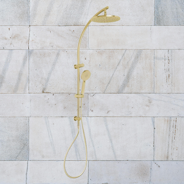 Phoenix Vivid Twin Shower Brushed Gold