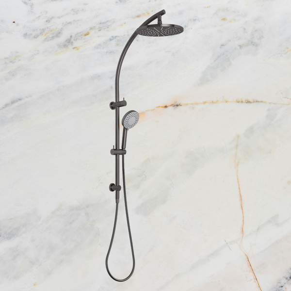 Phoenix Vivid Twin Shower Brushed Carbon