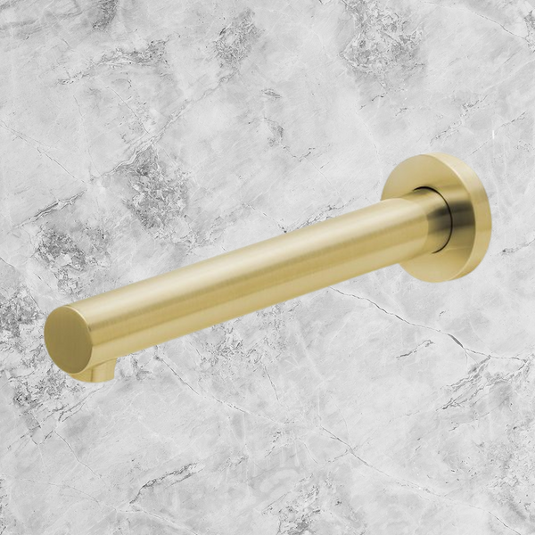 Phoenix Vivid Wall Bath Outlet 200mm Brushed Gold