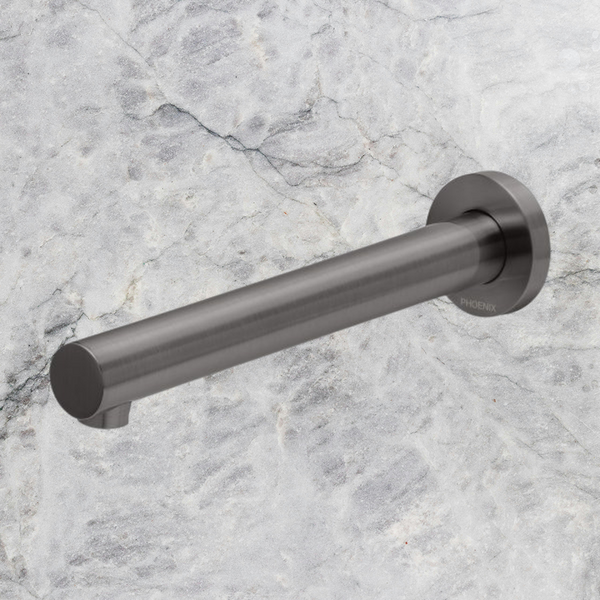 Phoenix Vivid Wall Bath Outlet 200mm Brushed Carbon