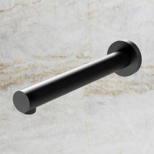 Phoenix Vivid Wall Bath Outlet 200mm Matte Black