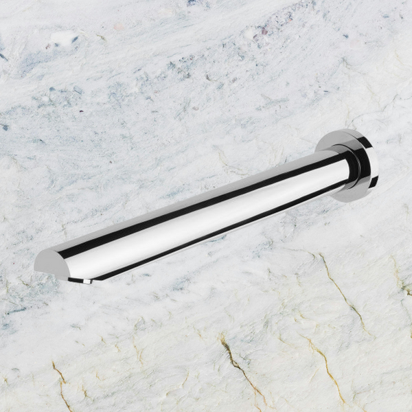 Phoenix Vivid Wall Bath Outlet 32 x 300mm Angled Chrome