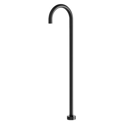 Phoenix Vivid Floor Mounted Bath Outlet 940mm Matte Black