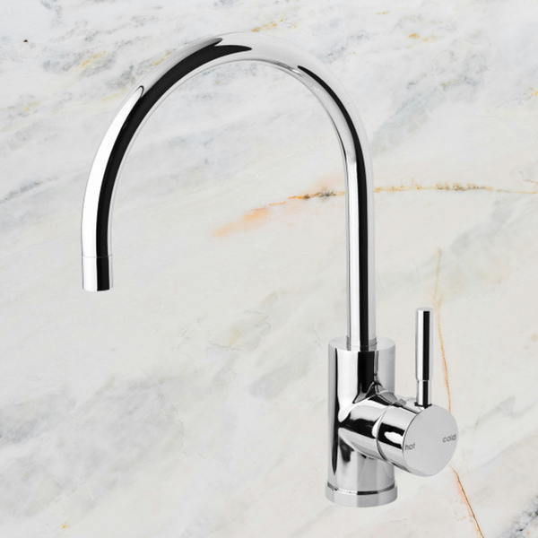 Phoenix Vivid Sink Mixer 220mm Gooseneck Chrome