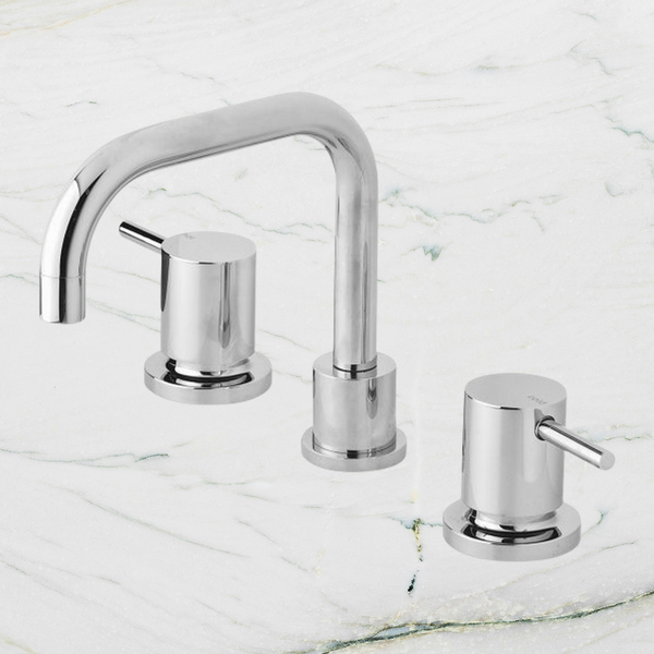 Phoenix Vivid Pin Lever Basin Set Swivel Squareline Outlet Chrome Lead Free