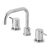 Phoenix Vivid Pin Lever Basin Set Swivel Squareline Outlet Chrome Lead Free