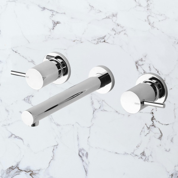 Phoenix Vivid Pin Lever Bath Set 200mm 15mm Extended Spindles Chrome