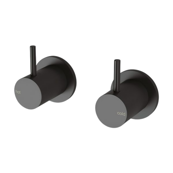 Phoenix Vivid Slimline Wall Top Assemblies Matte Black Lead Free