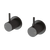 Phoenix Vivid Slimline Wall Top Assemblies Matte Black