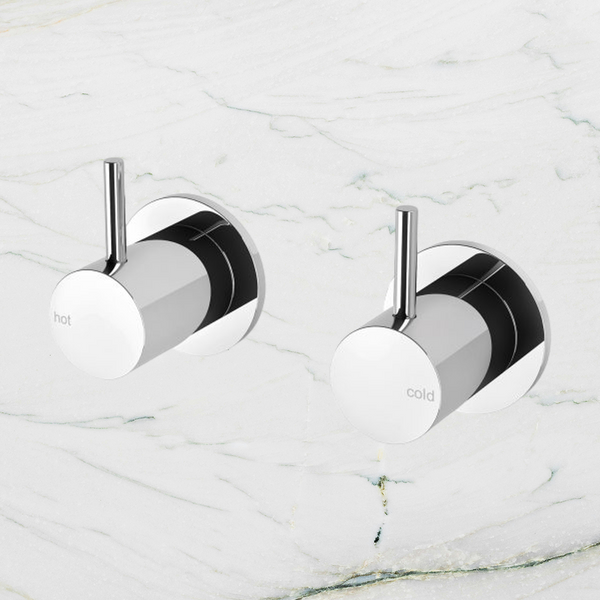 Phoenix Vivid Slimline Wall Top Assemblies 15mm Extended Spindles Chrome