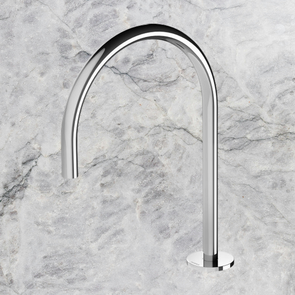 Phoenix Vivid Slimline Hob Sink Outlet 220mm Gooseneck Chrome