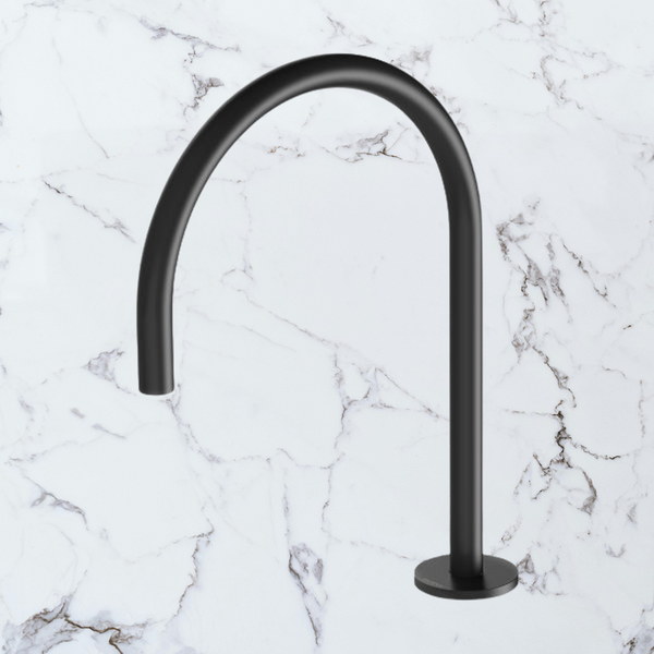 Phoenix Vivid Slimline Hob Sink Outlet 220mm Gooseneck Matte Black