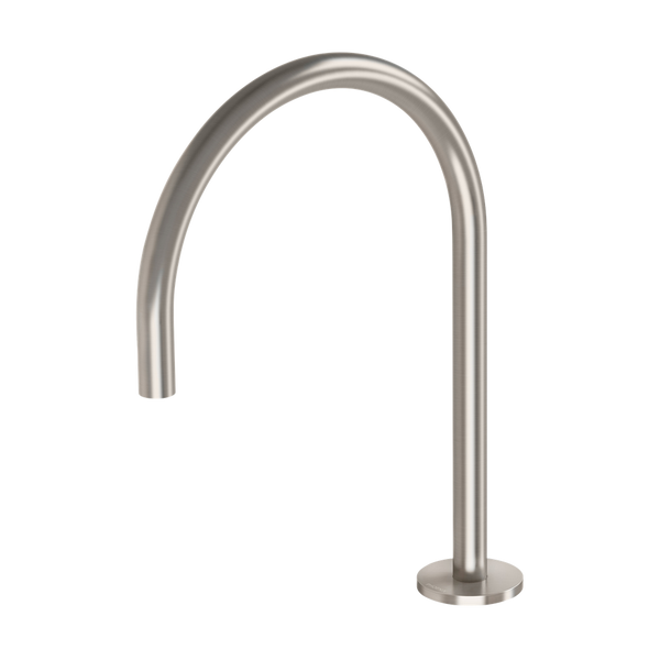 Phoenix Vivid Slimline Hob Sink Outlet 220mm Gooseneck Lead Free Brushed Nickel