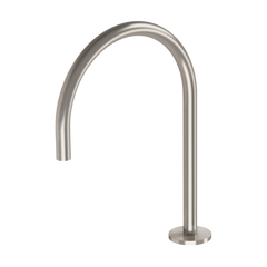 Phoenix Vivid Slimline Hob Sink Outlet 220mm Gooseneck Lead Free Brushed Nickel