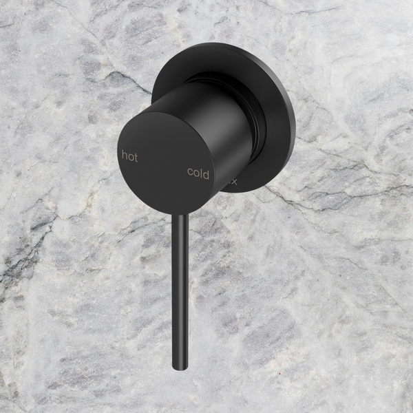 Phoenix Vivid Slimline SwitchMix Shower / Wall Mixer 60mm Backplate Fit-Off Kit Matte Black