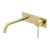 Phoenix Vivid Slimline SwitchMix Wall Basin / Bath Mixer Set 230mm Fit-Off Kit Brushed Gold