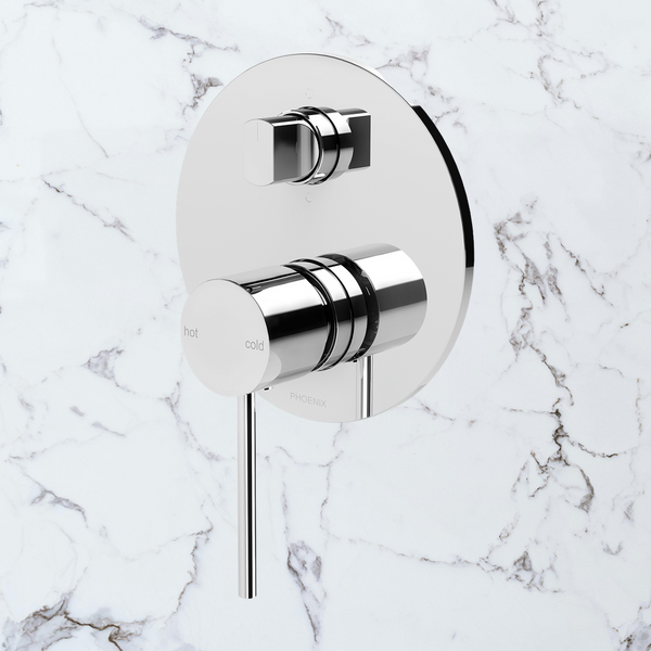 Phoenix Vivid Slimline SwitchMix Shower / Bath Diverter Mixer (Fit-Off Kit Only) Lead Free Chrome