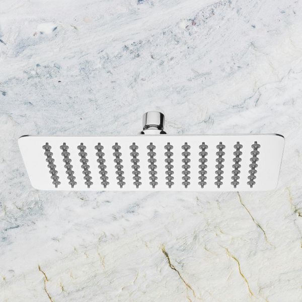 Phoenix Vivid Slimline Shower Rose 250x150mm Rectangle Stainless Steel