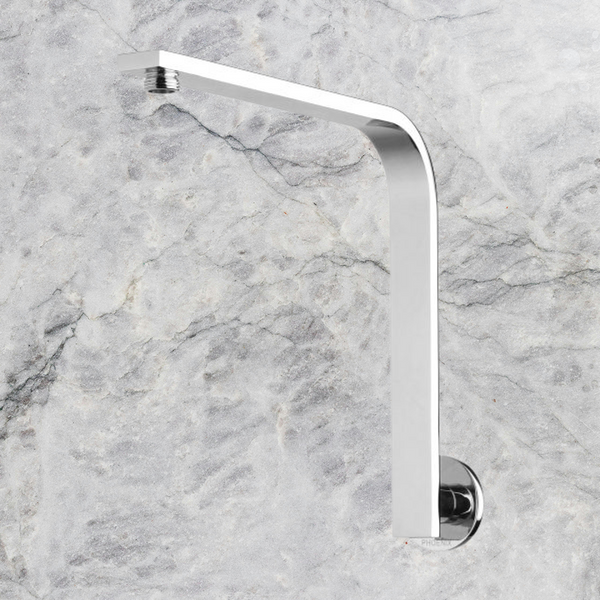 Phoenix Vivid Slimline High-Rise Shower Arm Round Plate Chrome