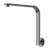 Phoenix Vivid Slimline High-Rise Shower Arm Round Plate Brushed Carbon