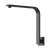 Phoenix Vivid Slimline High-Rise Shower Arm Square Plate Matte Black