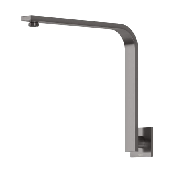 Phoenix Vivid Slimline High-Rise Shower Arm Square Plate Brushed Carbon