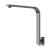 Phoenix Vivid Slimline High-Rise Shower Arm Square Plate Brushed Carbon