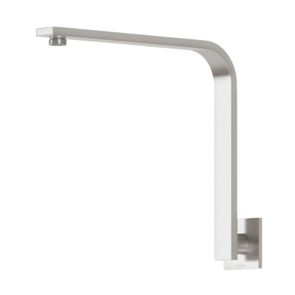 Phoenix Vivid Slimline High-Rise Shower Arm Square Plate Brushed Nickel