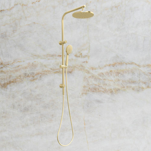 Phoenix Vivid Slimline Twin Shower Brushed Gold