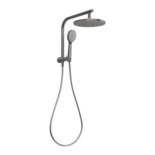 Phoenix Vivid Slimline Compact Twin Shower Brushed Carbon