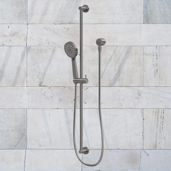 Phoenix Vivid Slimline Extended Rail Shower Brushed Carbon