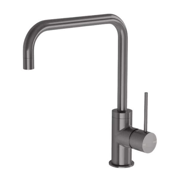 Phoenix Vivid Slimline Sink Mixer 220mm Squareline Brushed Carbon