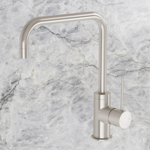 Phoenix Vivid Slimline Sink Mixer 220mm Squareline Brushed Nickel