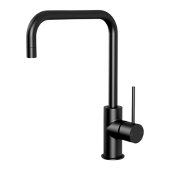 Phoenix Vivid Slimline Sink Mixer 220mm Squareline Lead Free Matte Black