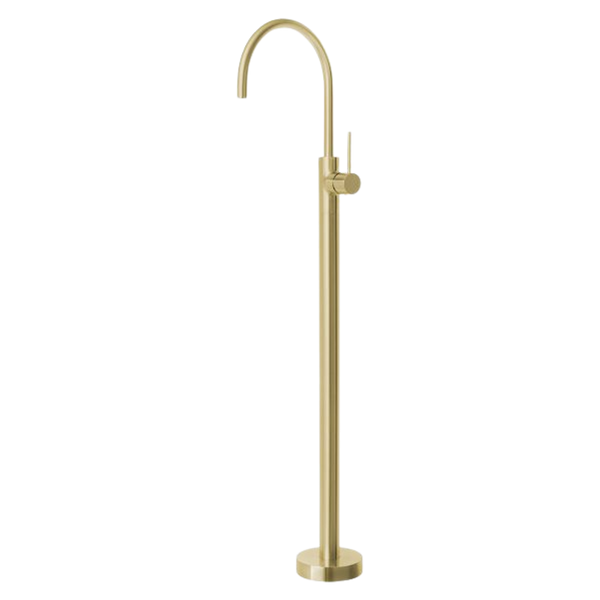 Phoenix Vivid Slimline Floor Mounted Bath Mixer Brushed Gold