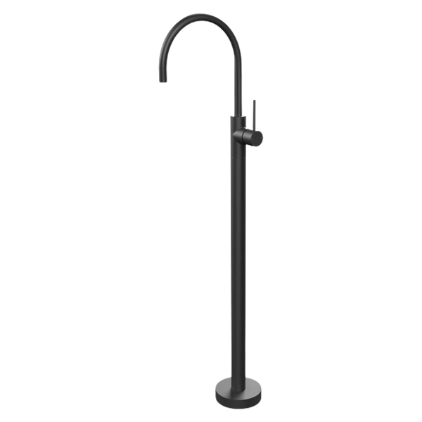 Phoenix Vivid Slimline Floor Mounted Bath Mixer Matte Black