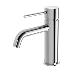 Phoenix Vivid Slimline Basin Mixer Curved Outlet Chrome Lead Free