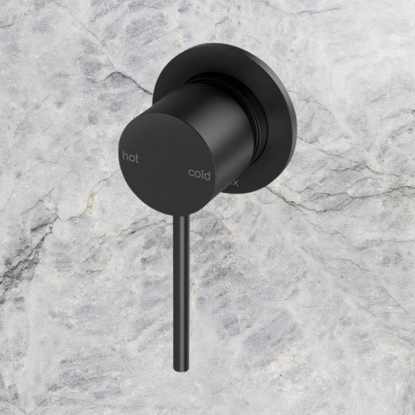 Phoenix Vivid Slimline Shower / Wall Mixer 60mm Backplate Matte Black