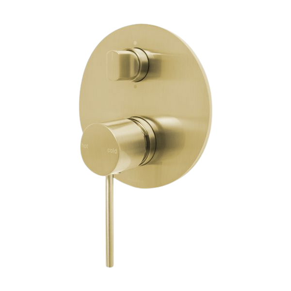 Phoenix Vivid Slimline Shower / Bath Diverter Mixer Brushed Gold