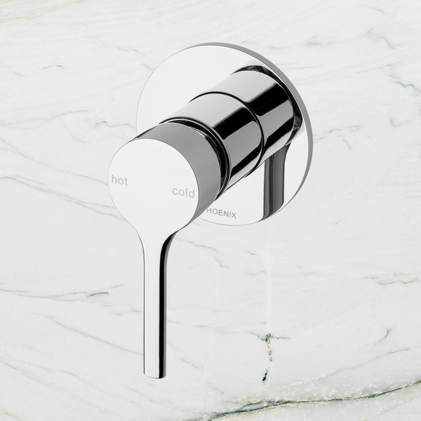 Phoenix Vivid Slimline Oval SwitchMix Shower / Wall Mixer Fit-Off Kit  Chrome