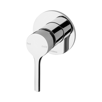 Phoenix Vivid Slimline Oval SwitchMix Shower/Wall Mixer (Fit-Off Kit) Chrome Lead Free