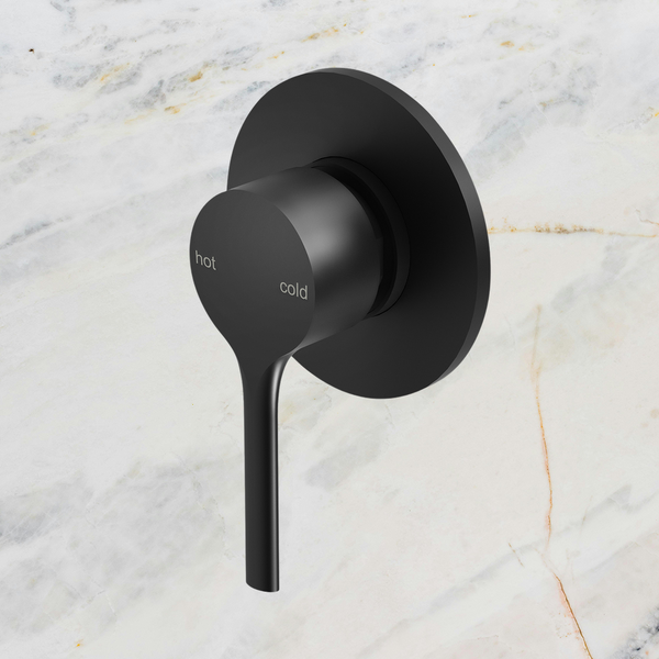 Phoenix Vivid Slimline Oval SwitchMix Shower / Wall Mixer Fit-Off Kit  Matte Black